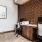 work stations with space for a computer and devices